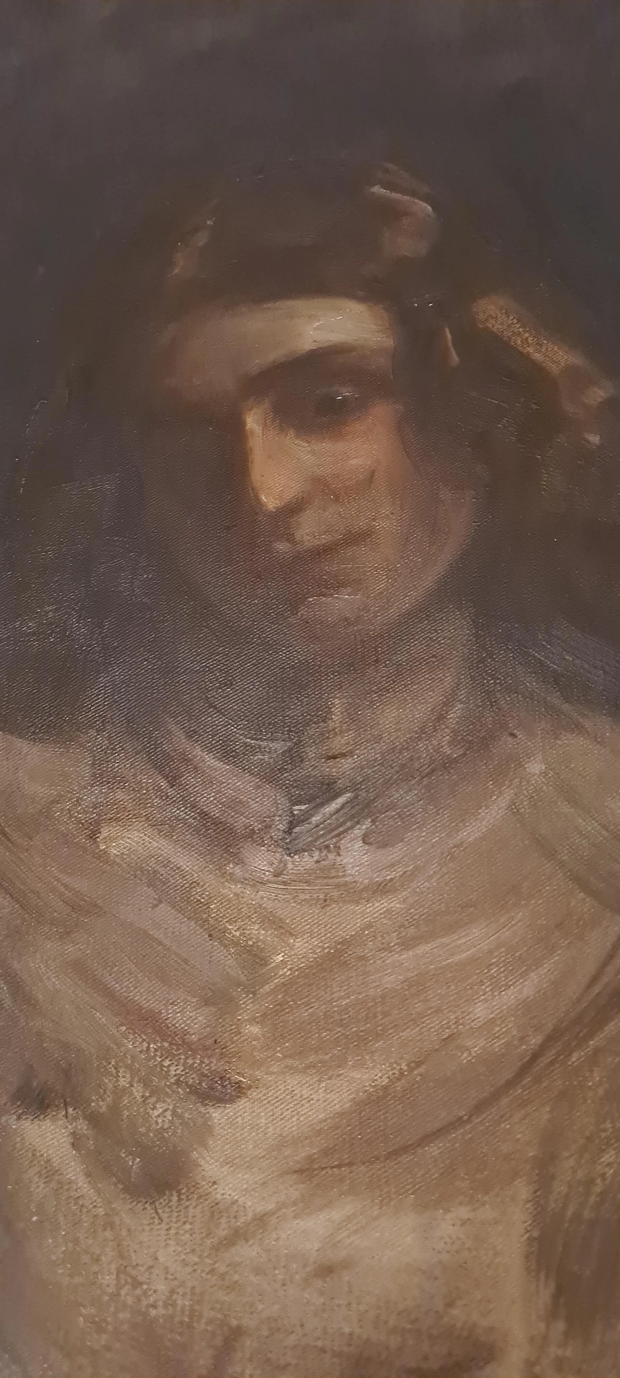 Ernestina Mack Orlandini, female portrait, oil on canvas, early 20th century 6