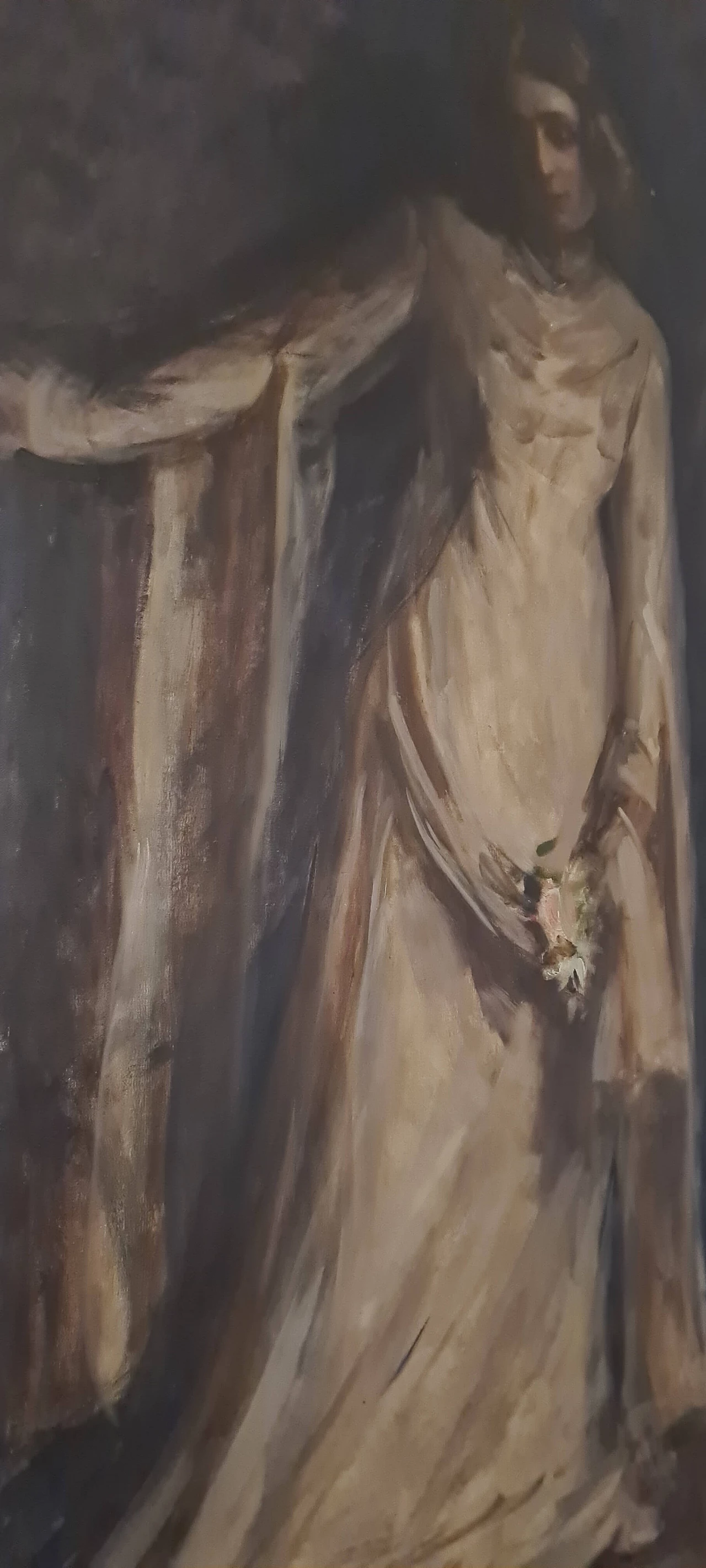 Ernestina Mack Orlandini, female portrait, oil on canvas, early 20th century 10