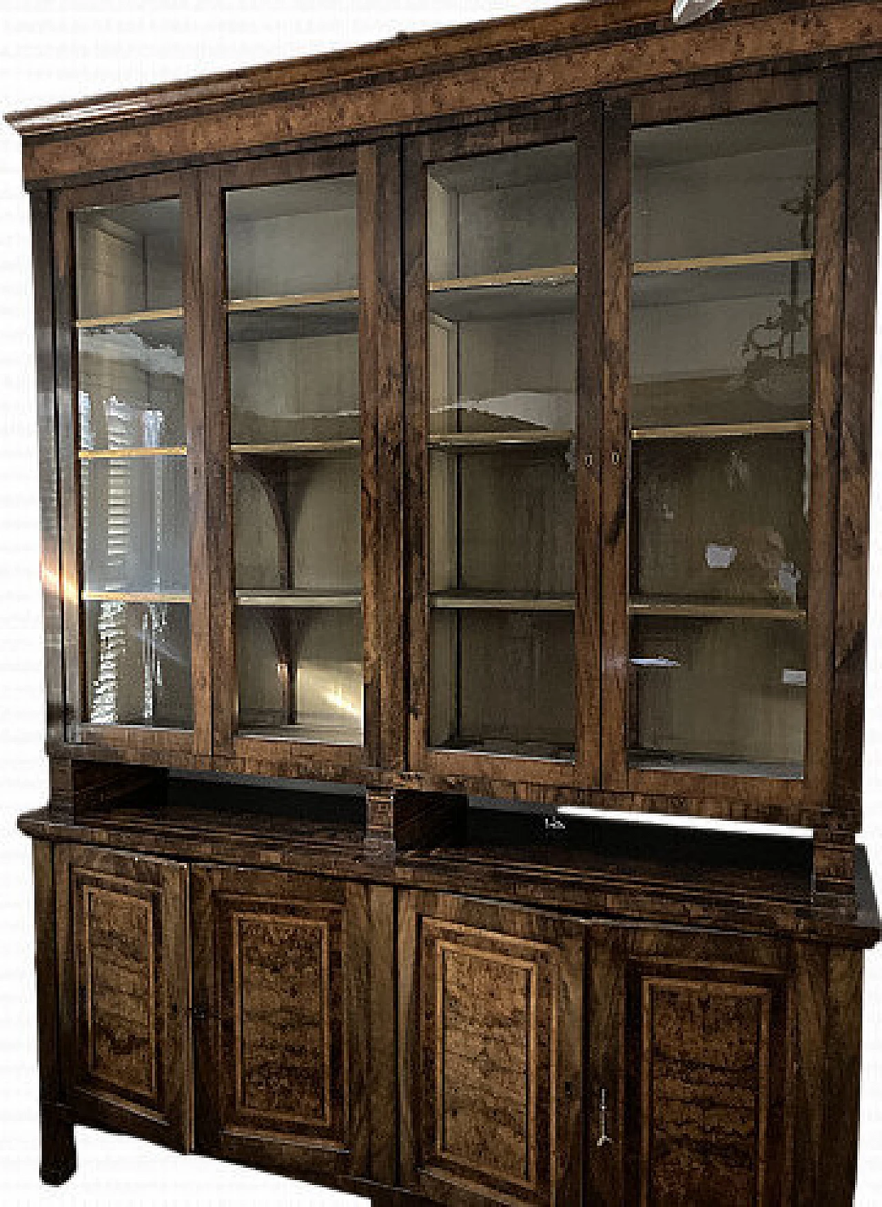 Coppia di librerie Restaurazione con vetrine, '800 9