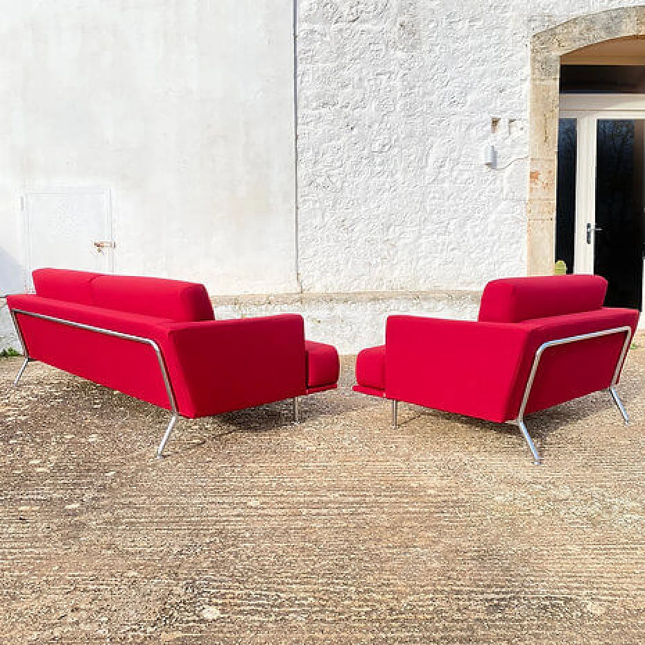 Nest sofa and armchair by Piero Lissoni for Cassina, 1990s 1