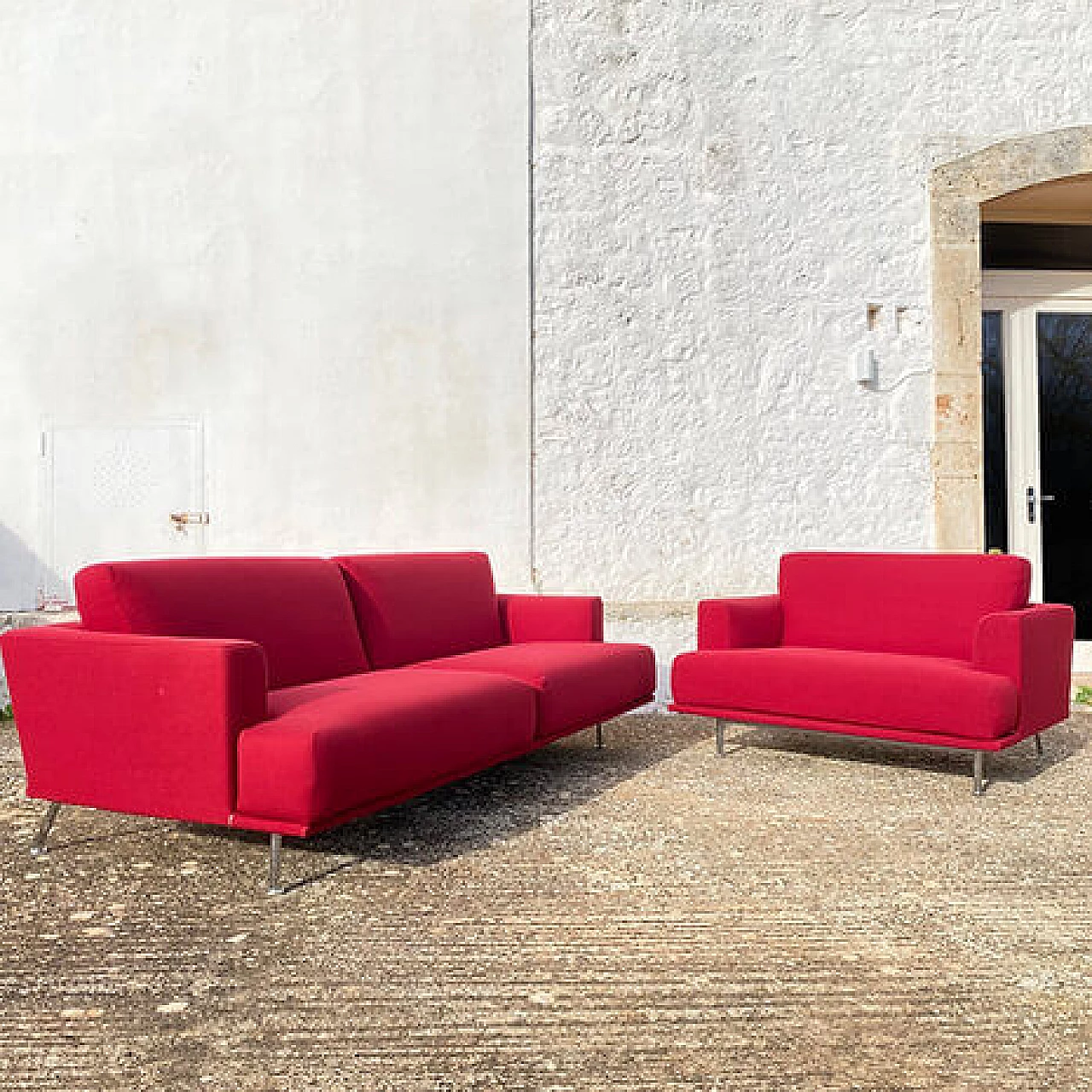 Nest sofa and armchair by Piero Lissoni for Cassina, 1990s 6