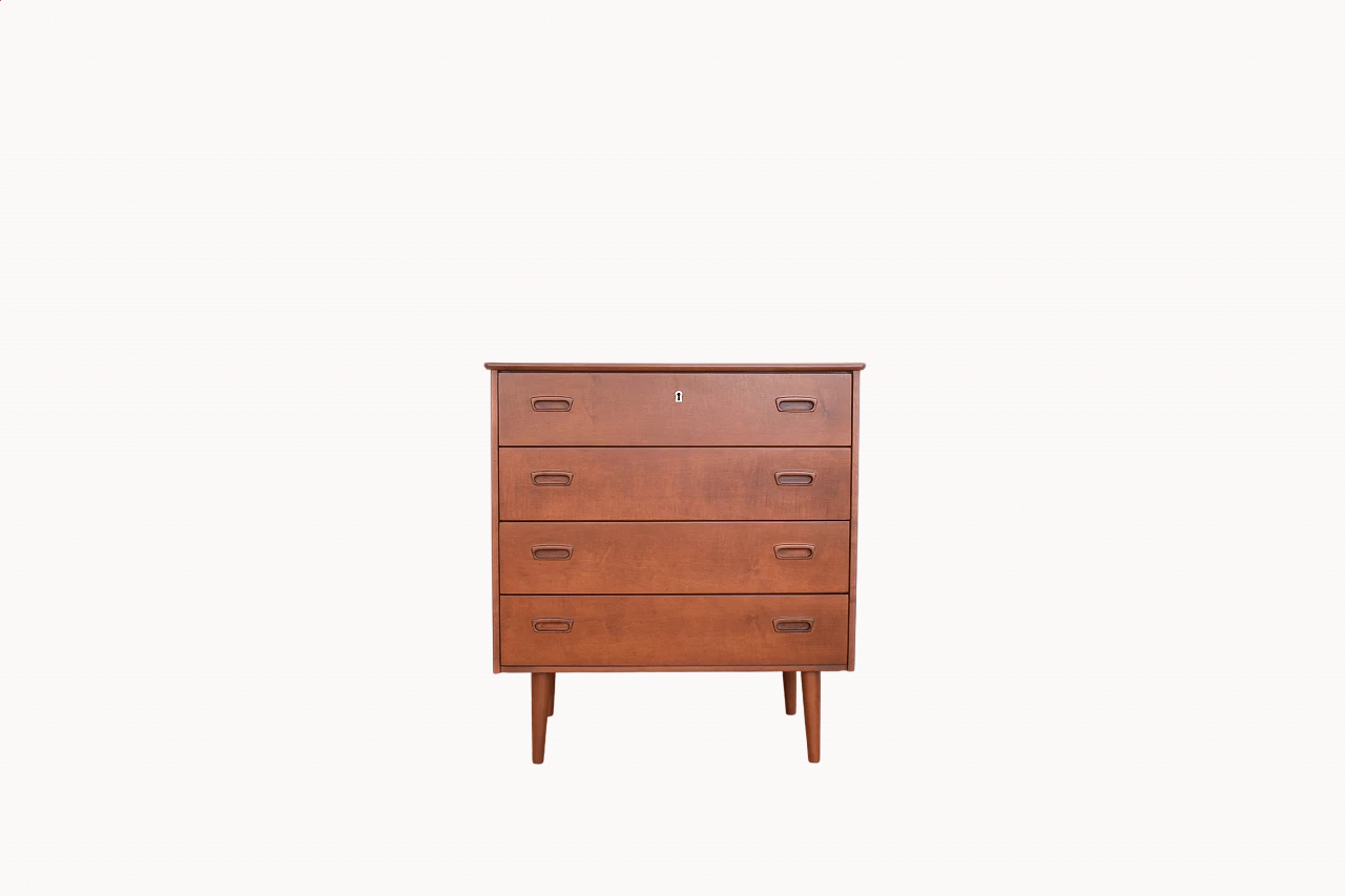 Danish birch chest of drawers, 1960s 14