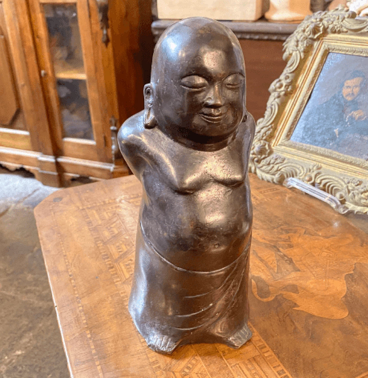 Chinese bronze Buddha sculpture, late 19th century 3