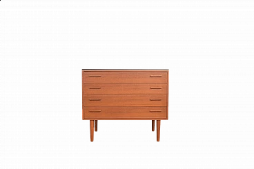Teak chest of drawers by Kai Kristiansen for FM Møbler, 1960s