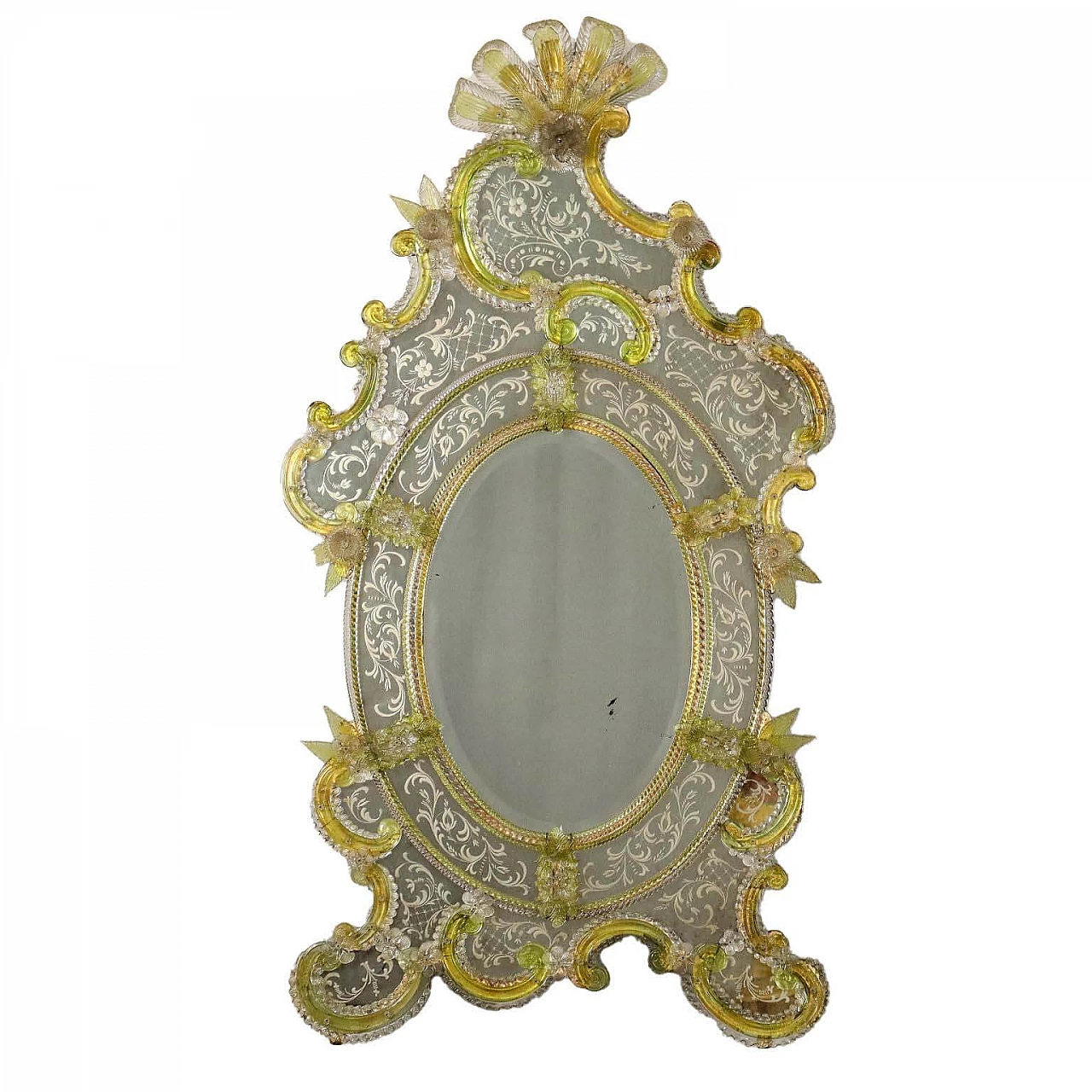 Specchiera Liberty in vetro di Murano, inizio '900 1