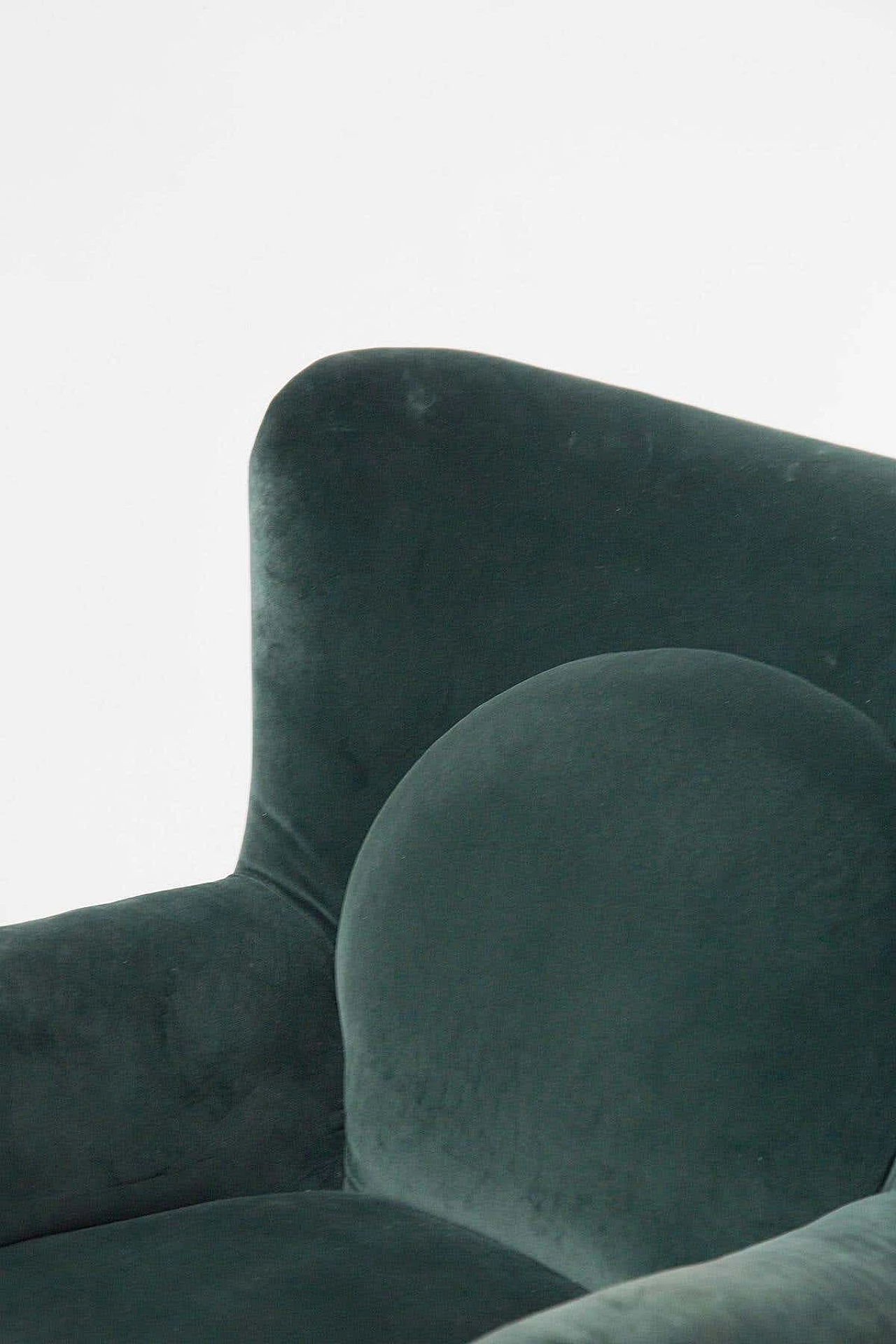 Velvet armchair by Carlo Mollino for Apelli and Varesio, 1950s 3