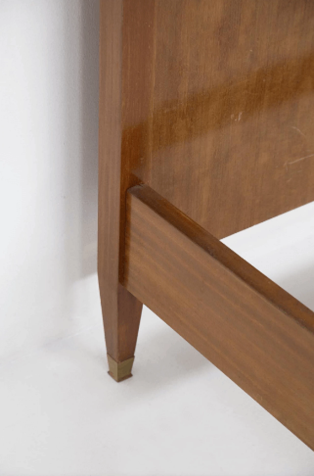 Letto matrimoniale in legno di Paolo Buffa, anni '50 12
