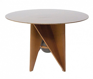 Wood table by Adriano and Paolo Suman for Giorgetti, 1980s