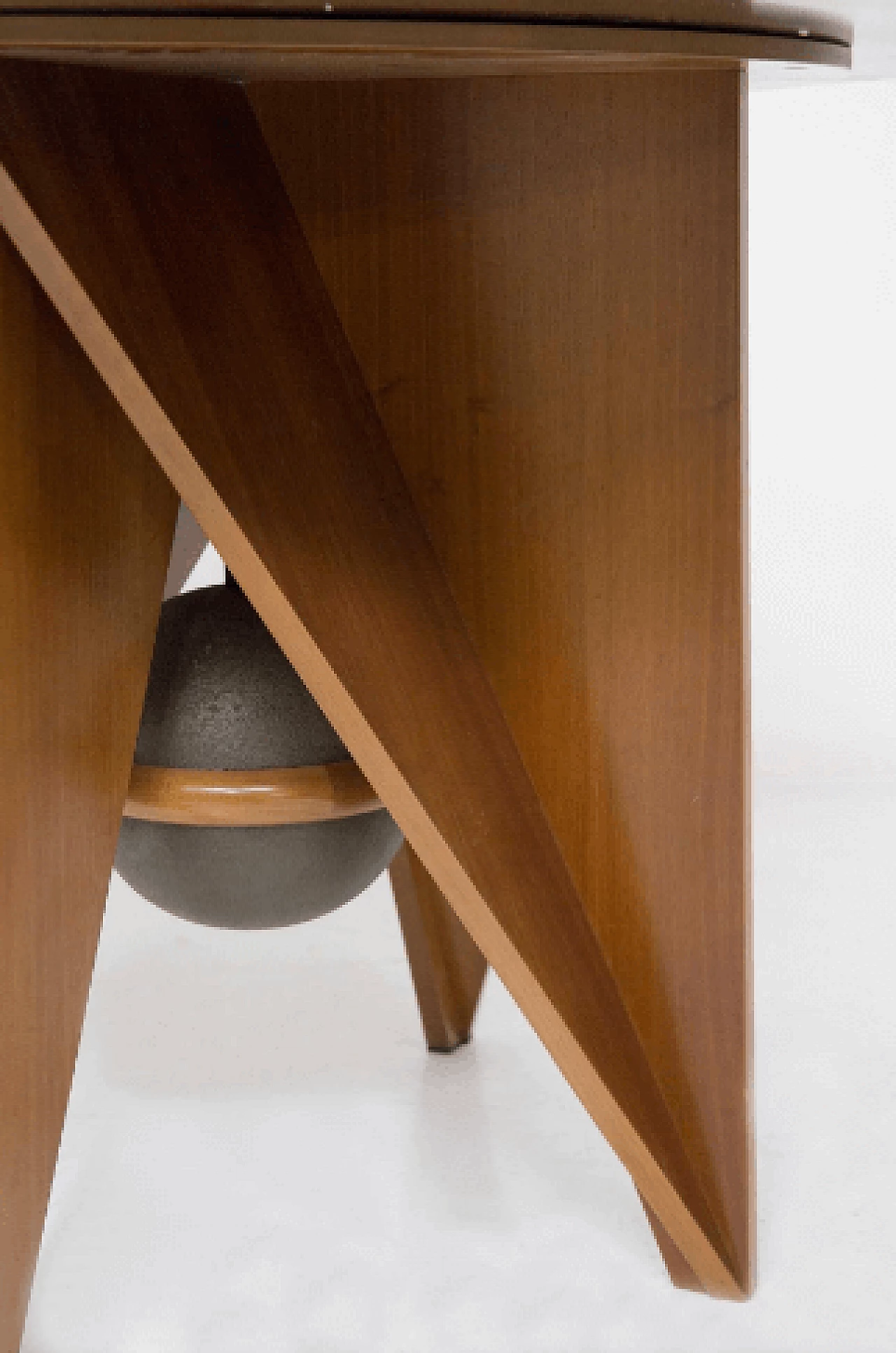 Wood table by Adriano and Paolo Suman for Giorgetti, 1980s 5