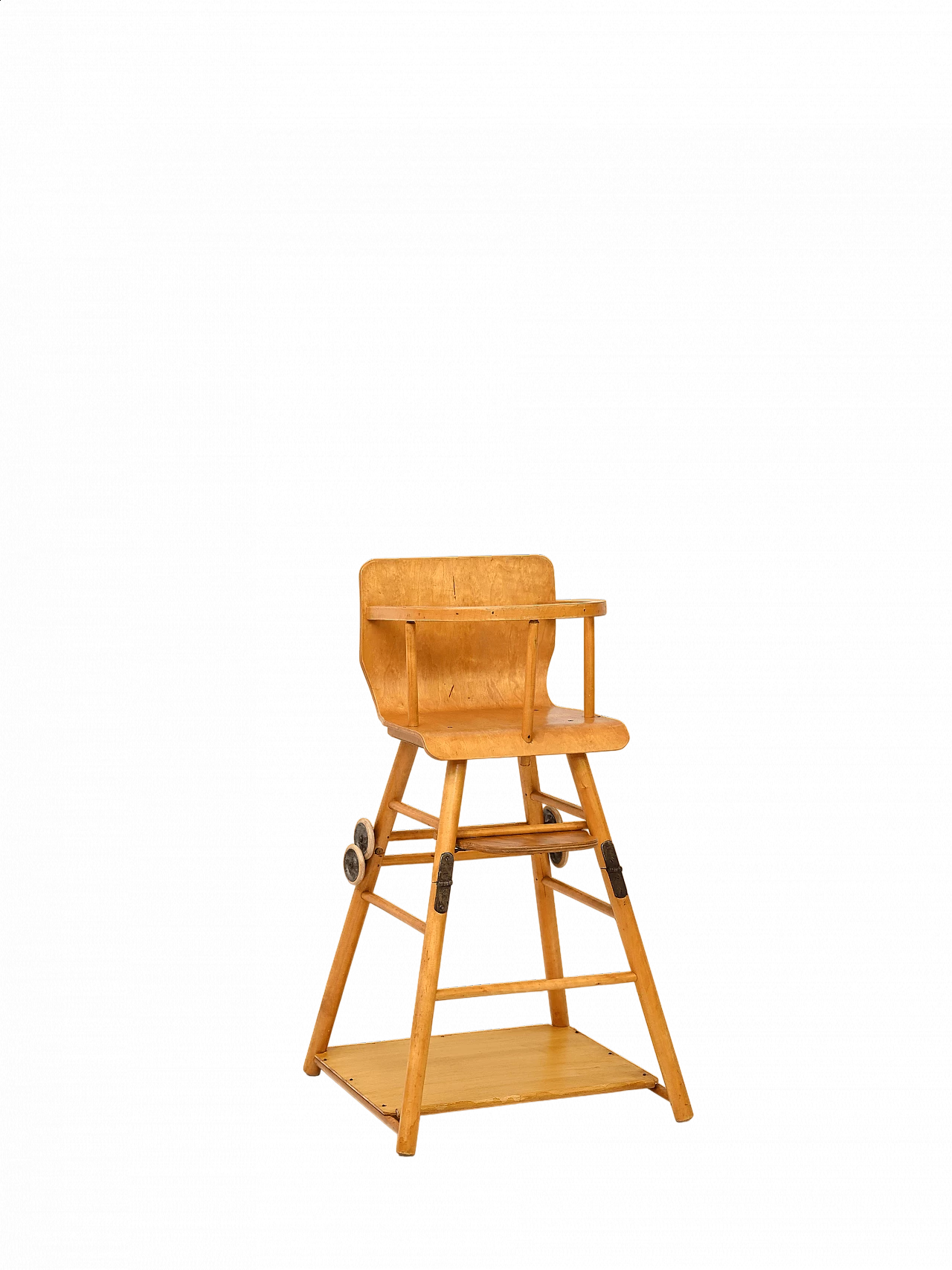 Wood convertible high chair, 1960s 14