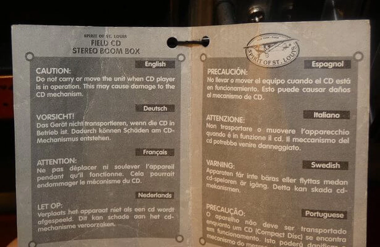 Radio Spirit of St. Louis Field CD MK II, 1980s 30