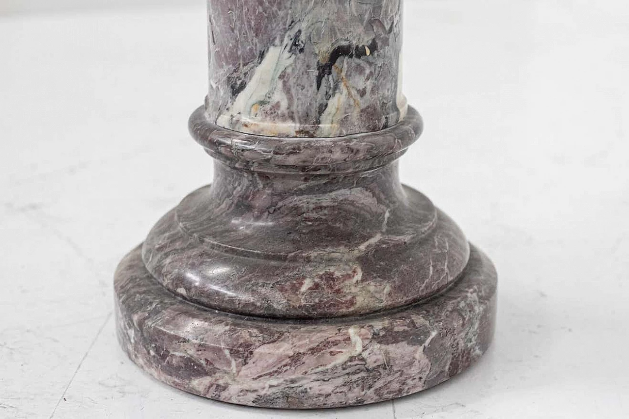 Red and grey marble column, 1940s 4