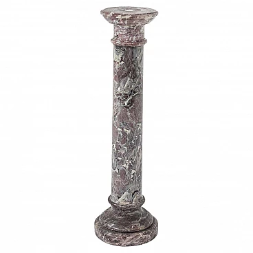 Red and grey marble column, 1940s