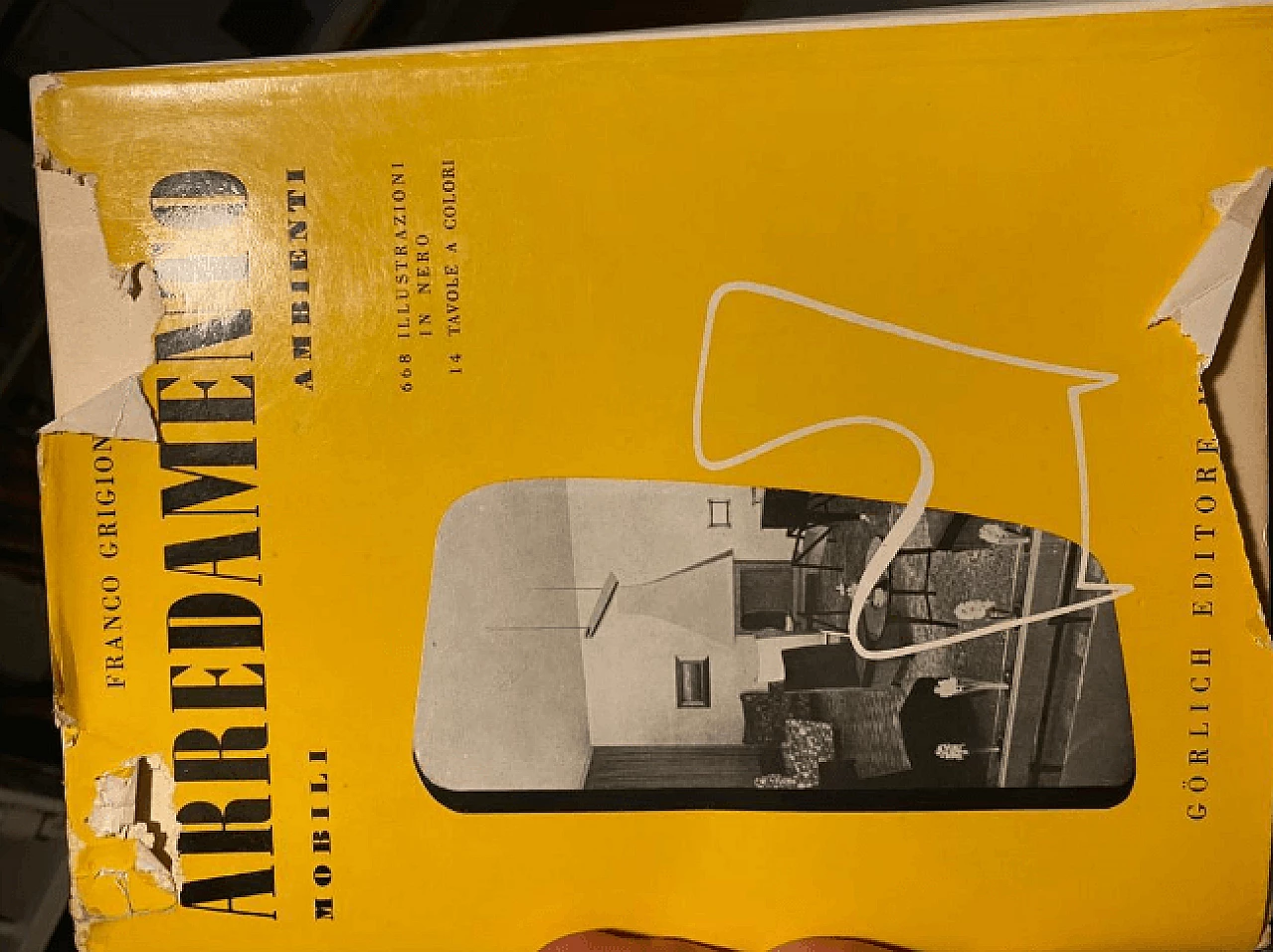 Credenza in legno con piano in marmo di Gino Rancati, anni '50 2