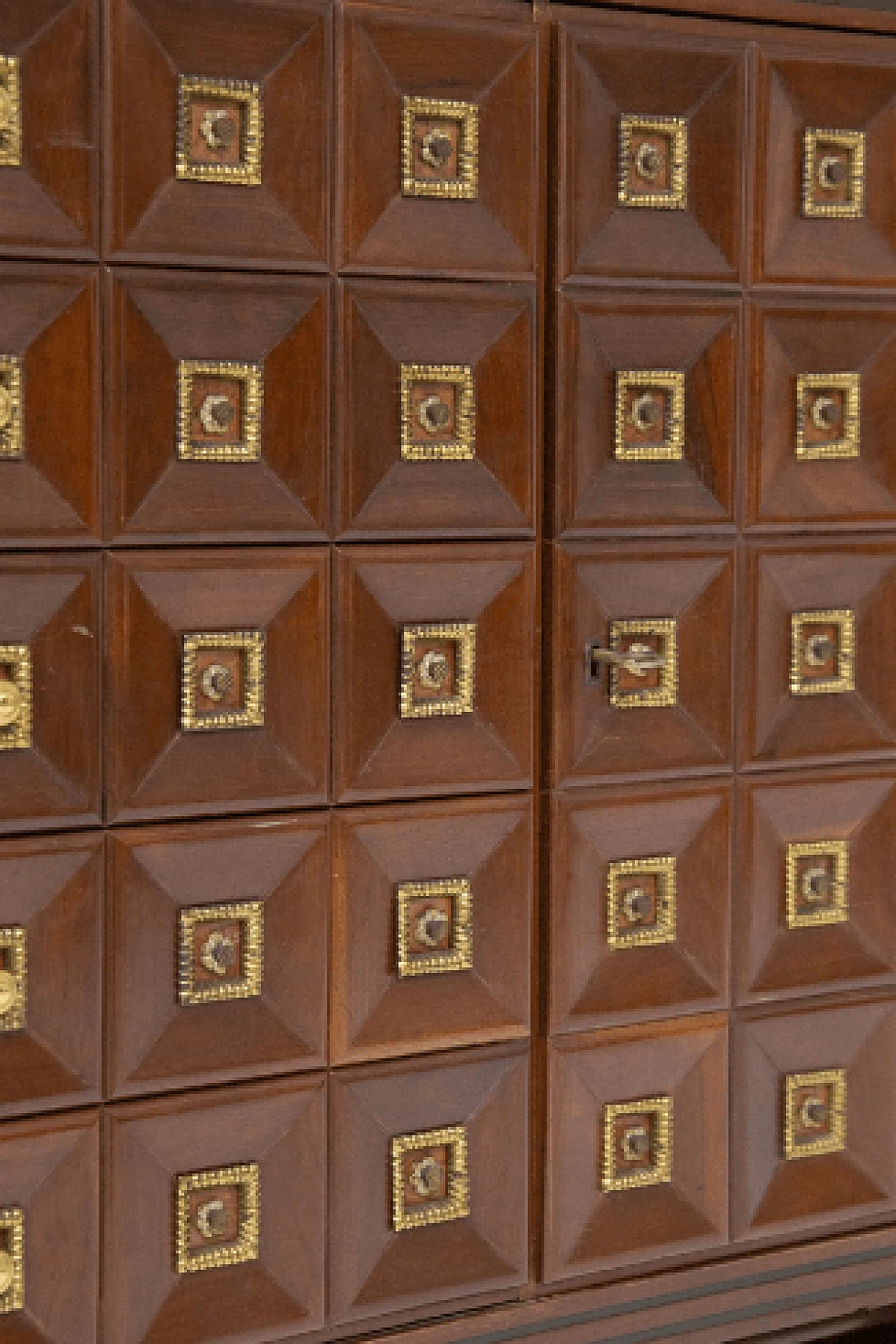 Credenza in legno con piano in marmo di Gino Rancati, anni '50 17