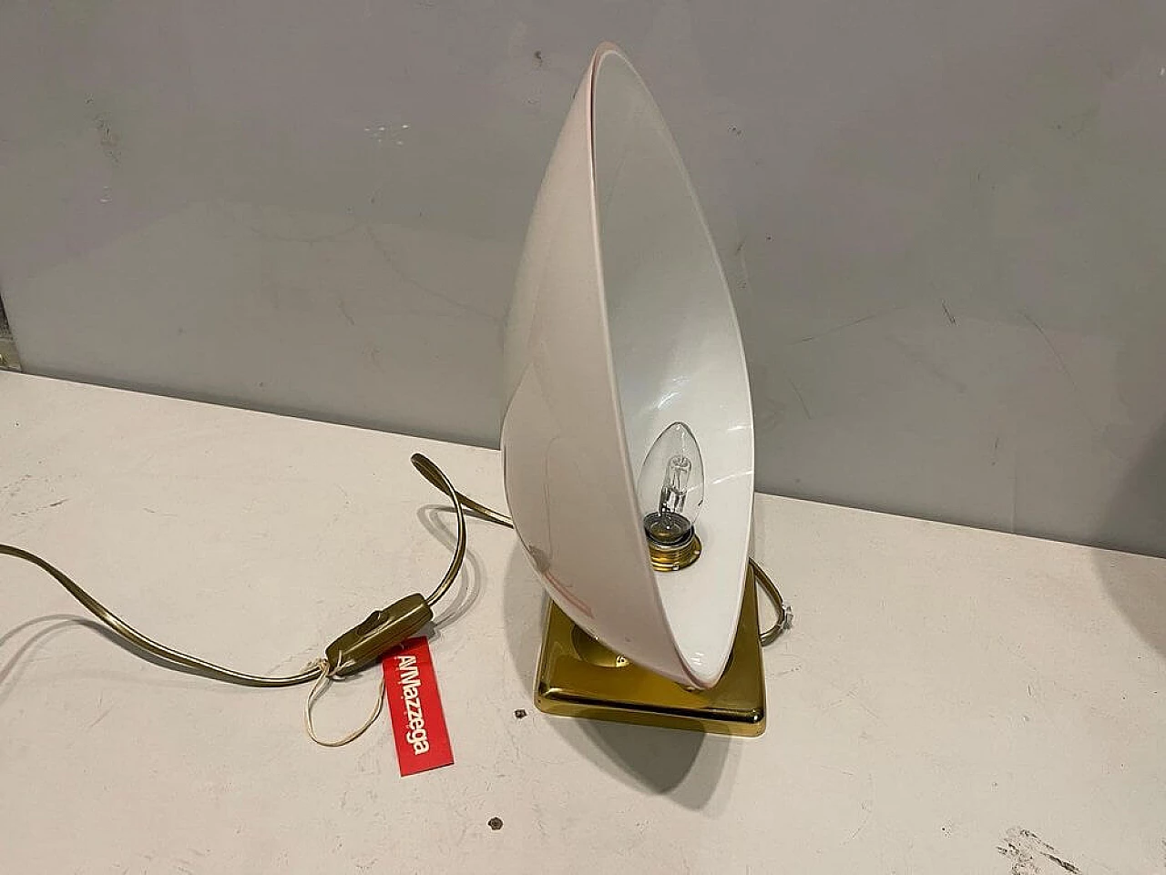 Coppia di lampade da tavolo in vetro di Murano di Mazzega, anni '70 3