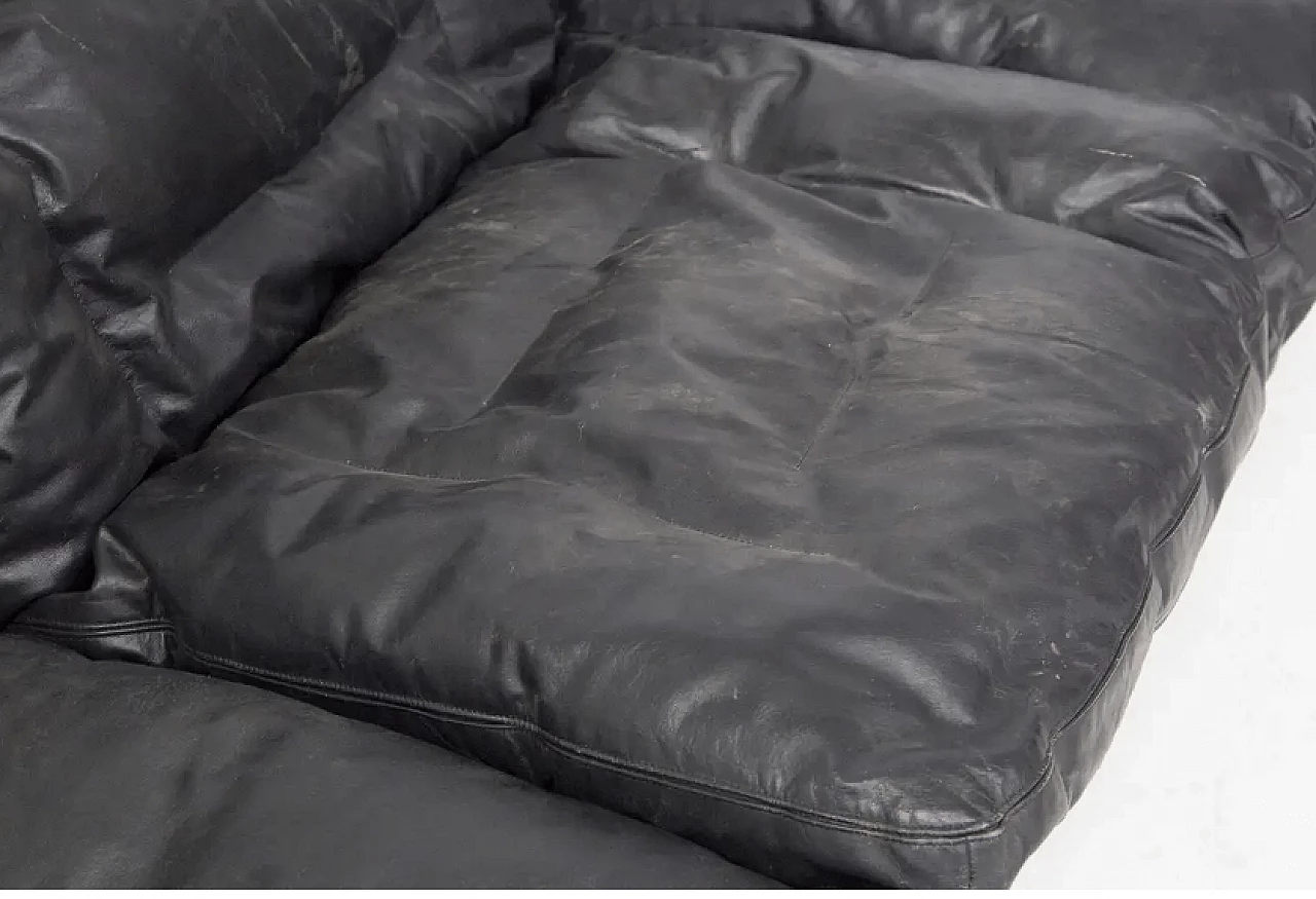 Concordia leather sofa by Zanotta, 1950s 6