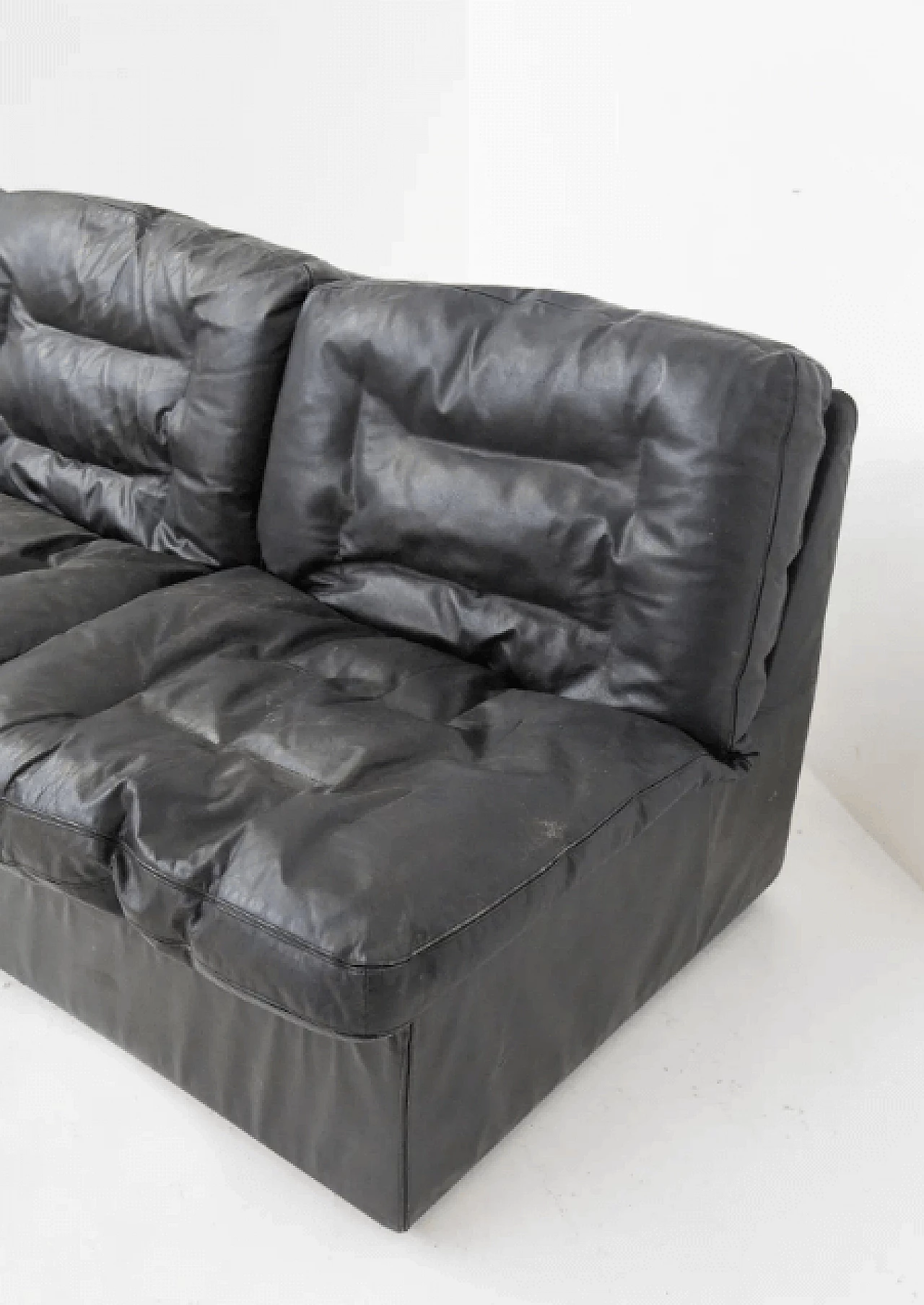 Concordia leather sofa by Zanotta, 1950s 7