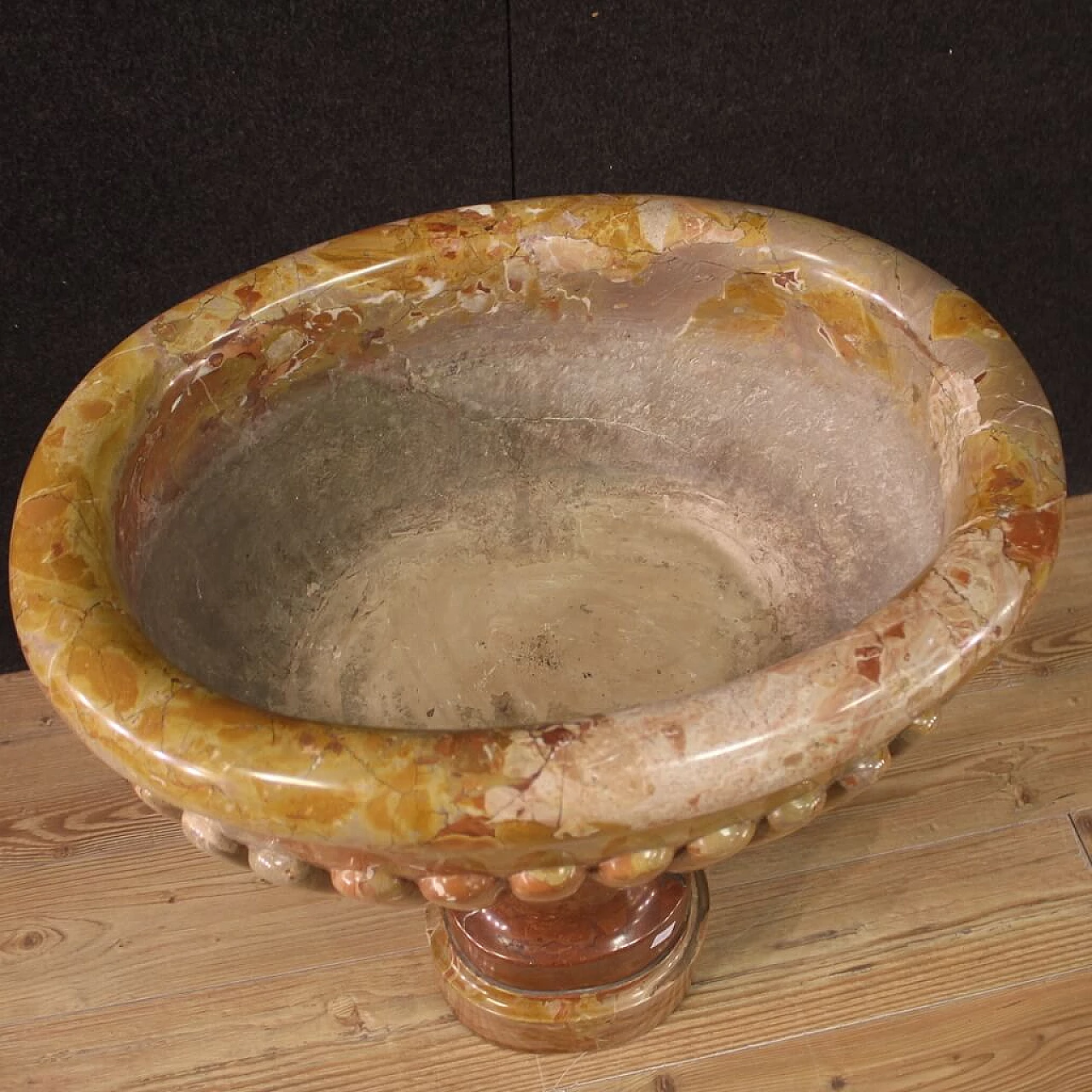Red Verona marble stoup, 19th century 4