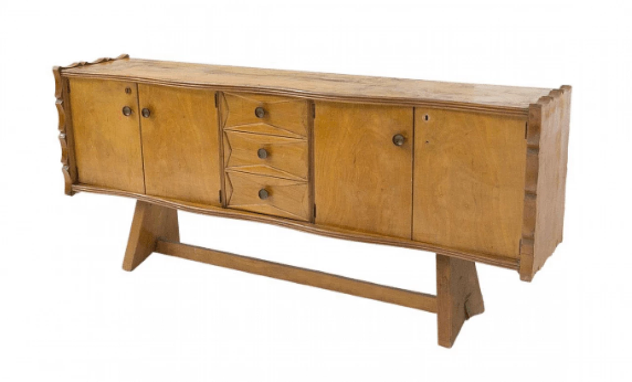 Credenza in legno di Paolo Buffa per Serafino Arrighi, anni '50 1