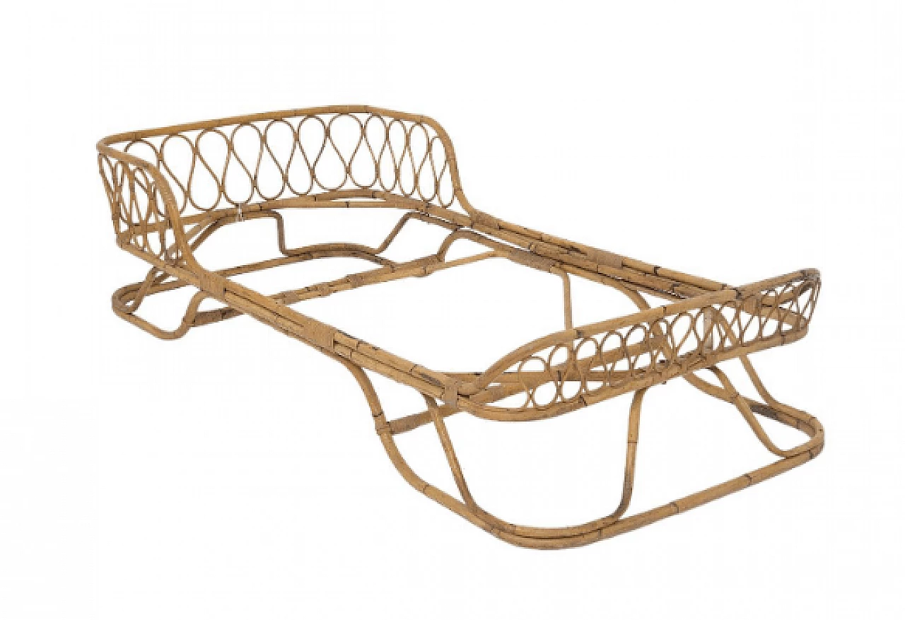 Letto singolo in bambù attribuito a Gio Ponti, anni '50 1