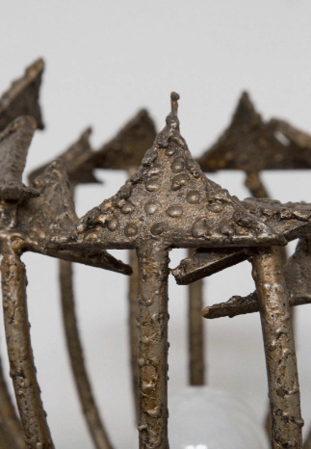 Wrought iron table lamp by Salvino Marsura, 1970s 4