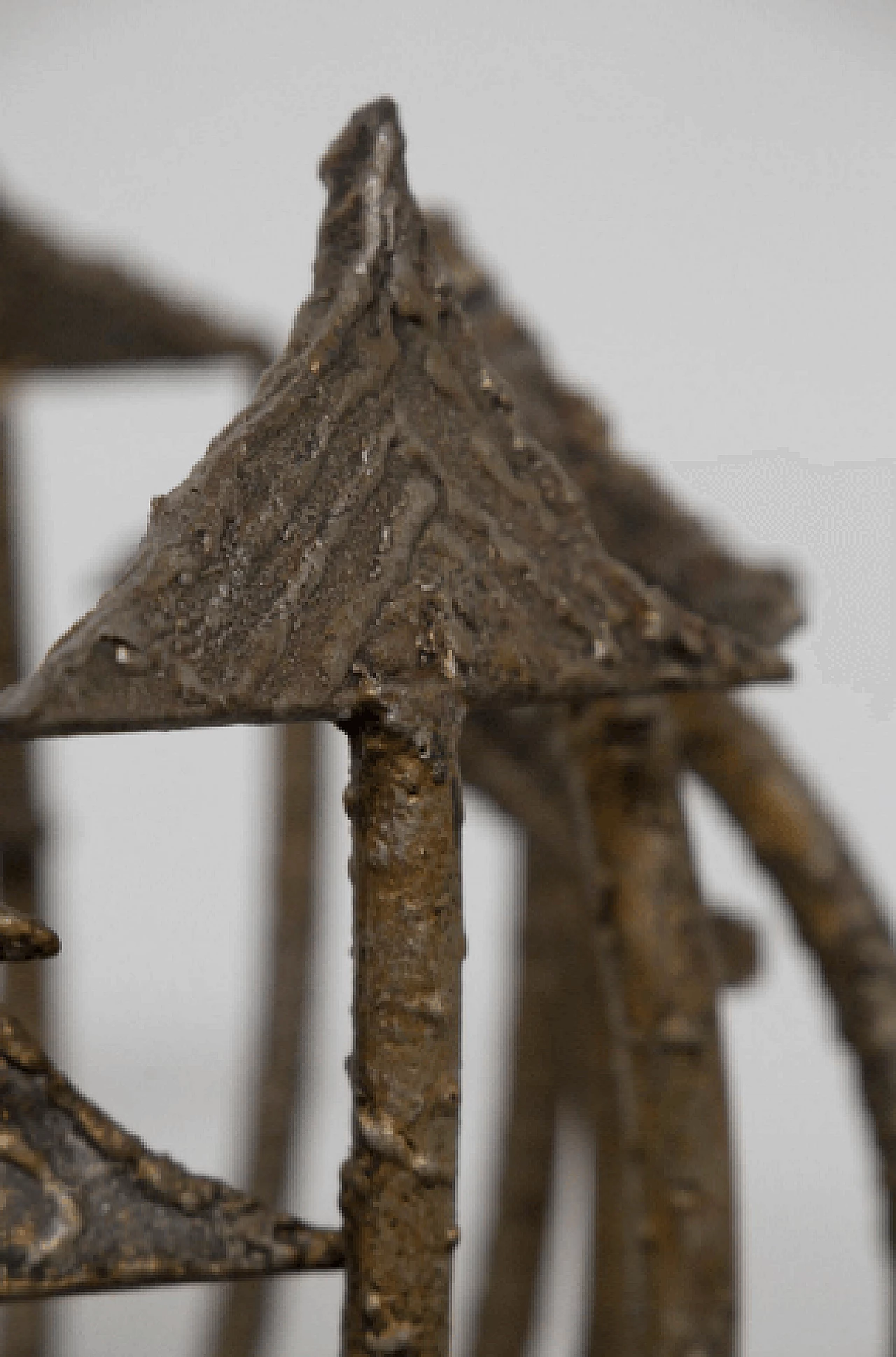 Wrought iron table lamp by Salvino Marsura, 1970s 7