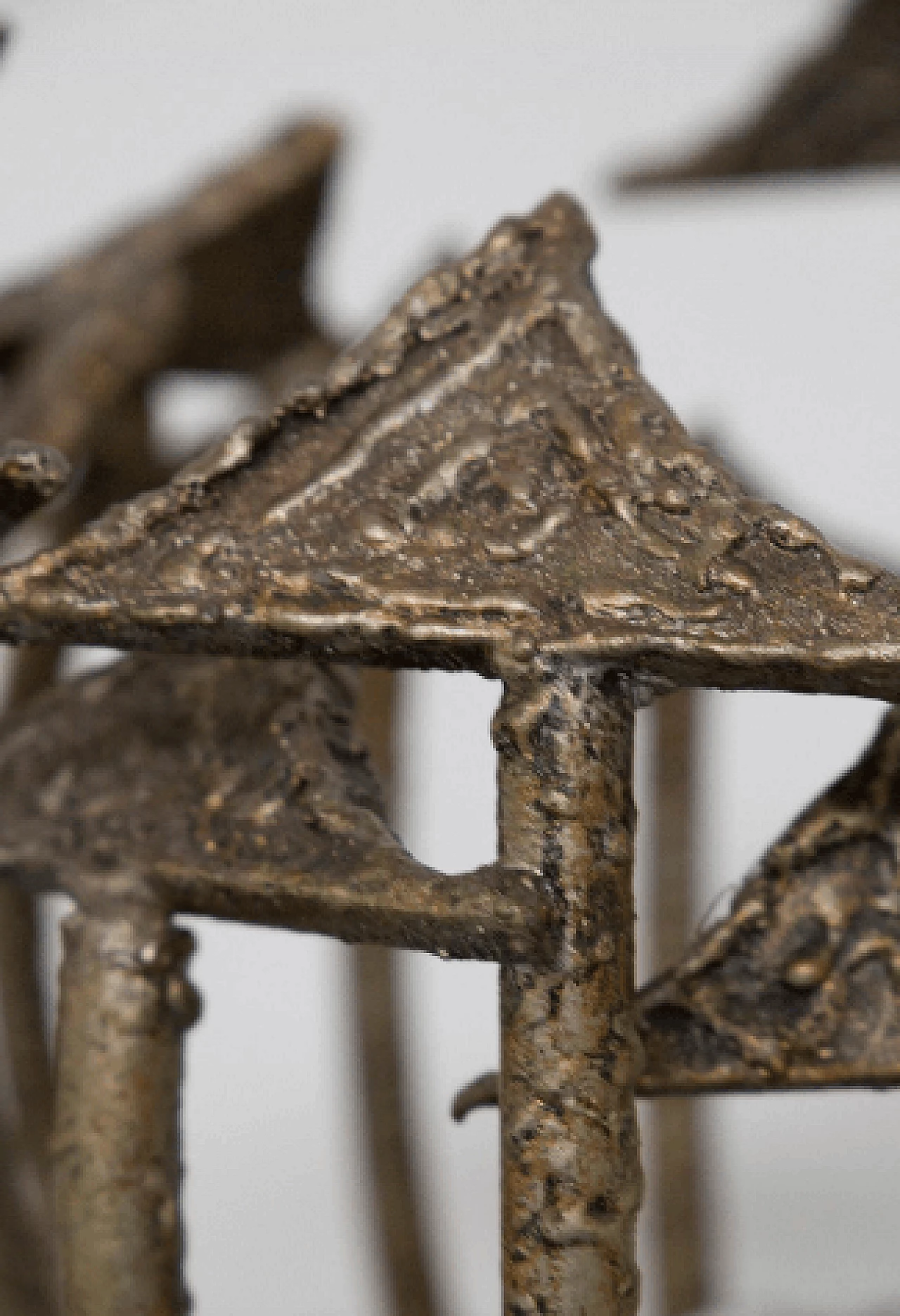 Wrought iron table lamp by Salvino Marsura, 1970s 8