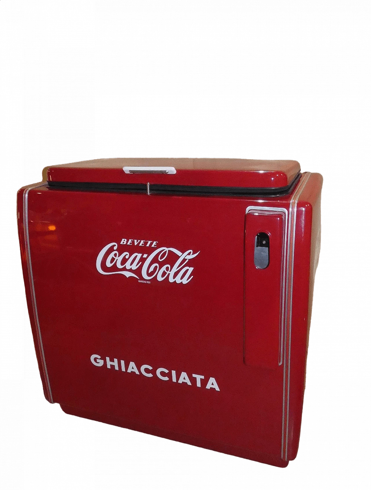 Coca Cola enameled steel icebox, 1960s 11