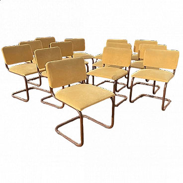 13 Cesca-style chairs by Marcel Breuer, 1970s