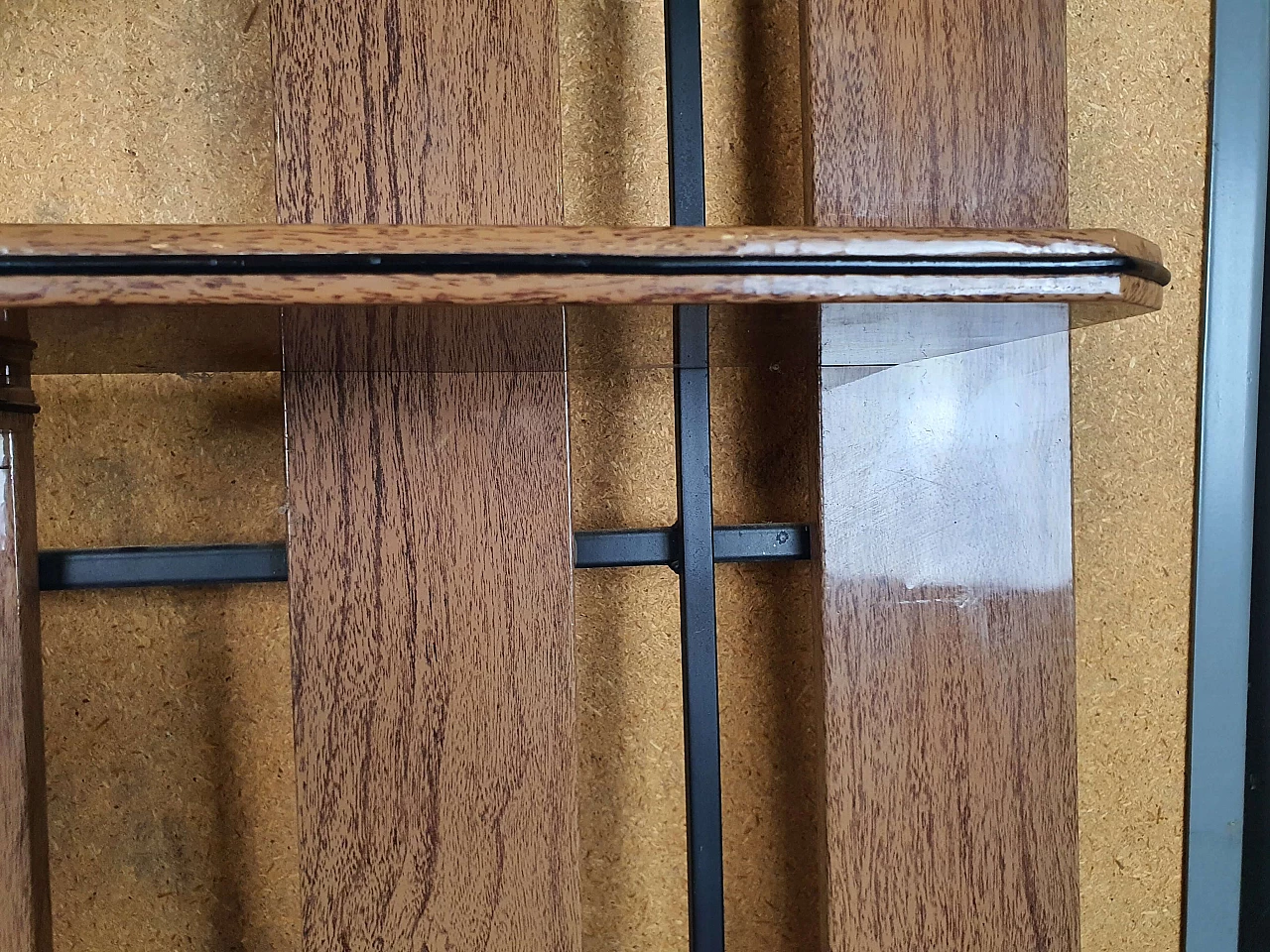 Wall-mounted coat rack with mirror, 1950s 20