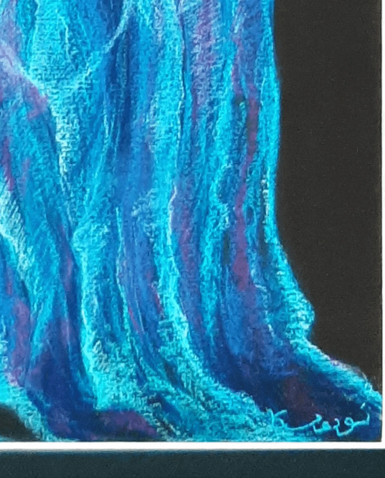 Ludovica Barattieri di San Pietro, Burqa, gessetto su carta 1