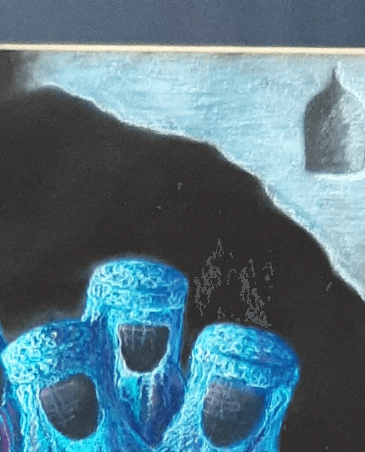 Ludovica Barattieri di San Pietro, Burqa, gessetto su carta 3