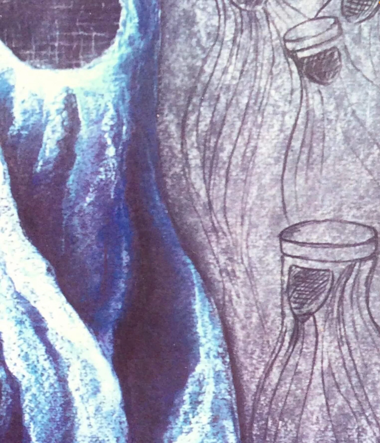 Ludovica Barattieri di San Pietro, Donne con burqa, gessetto su carta 4