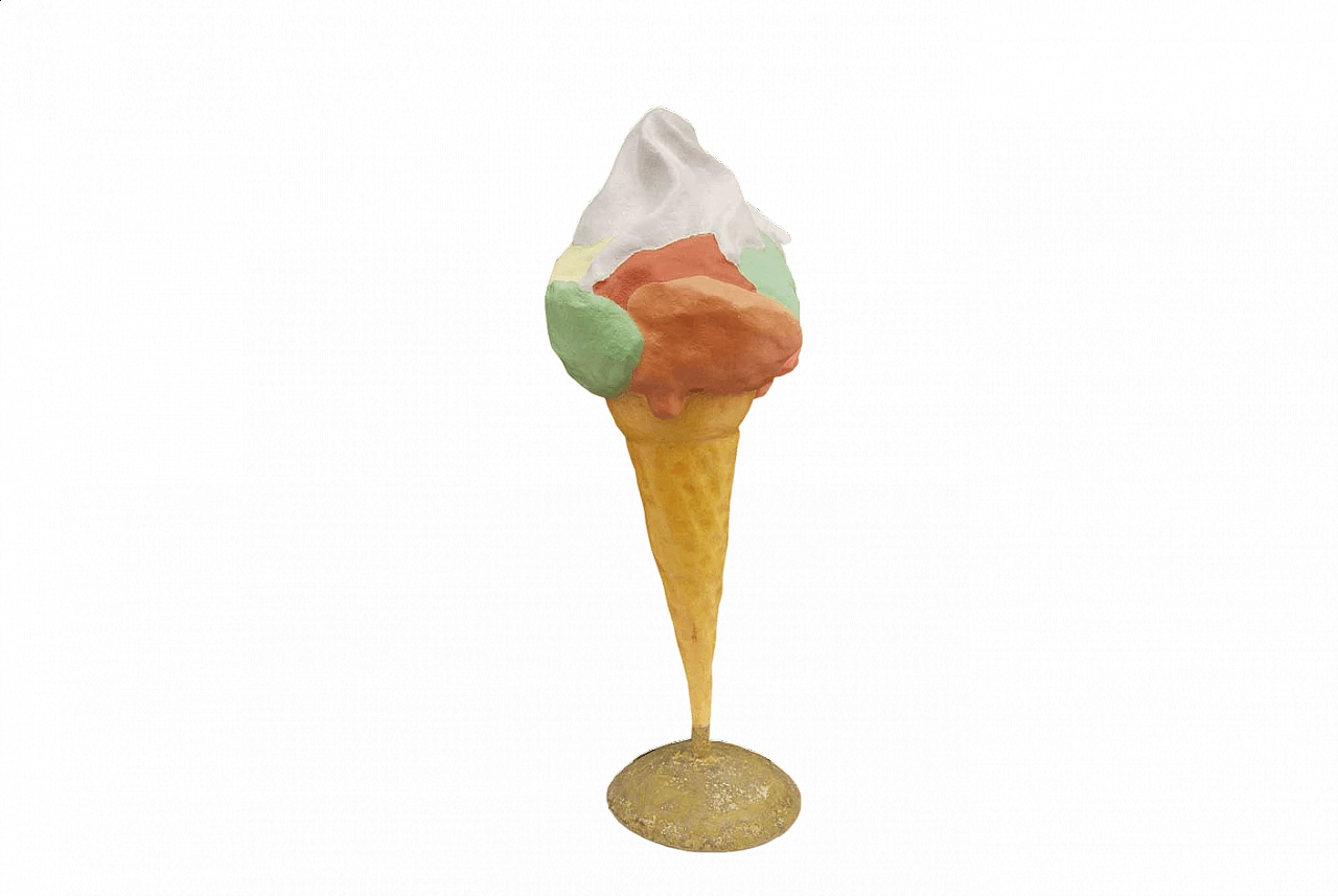 Three-dimensional fibreglass ice cream shaped sign, 1970s 7