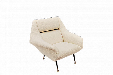 Bouclé armchair attributed to Gigi Radice for Minotti, 1960s