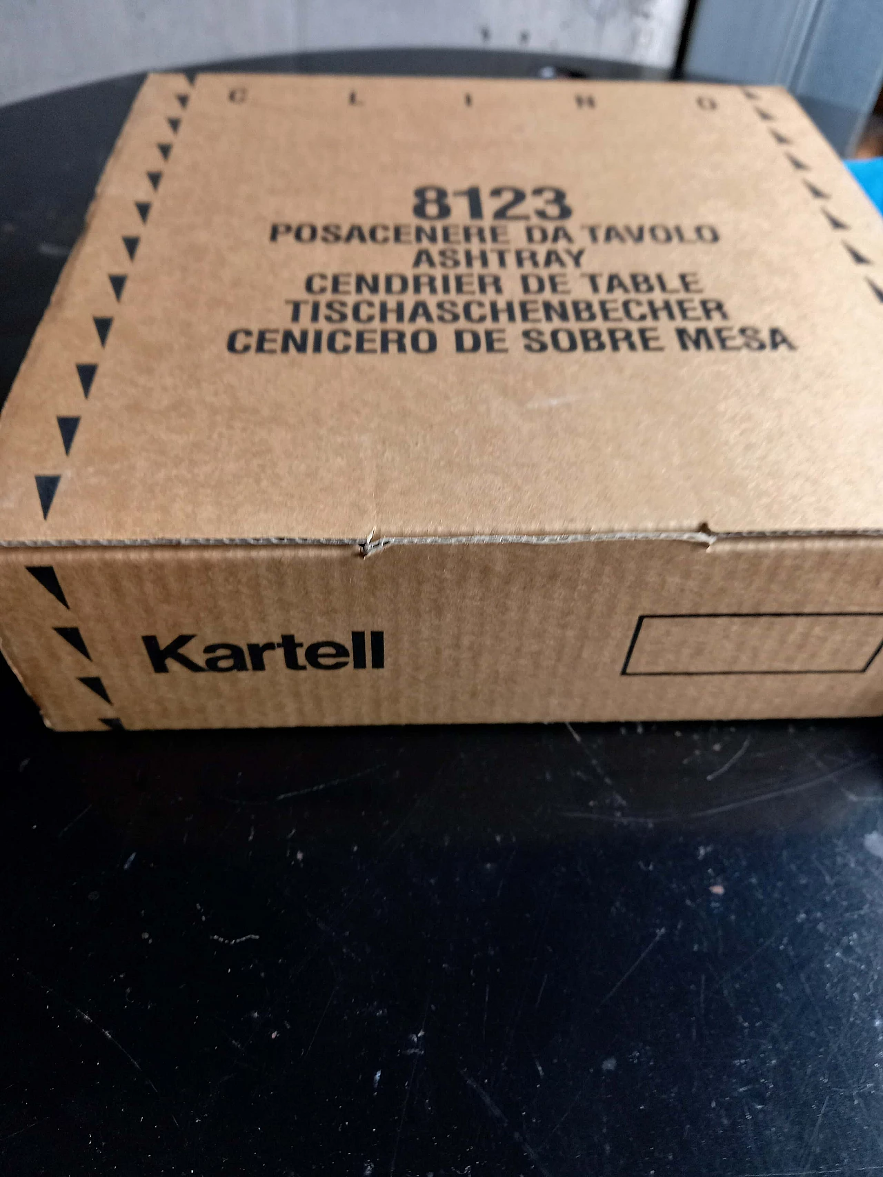 Posacenere Clino in metallo di Enzo Mari per Kartell, anni '60 3