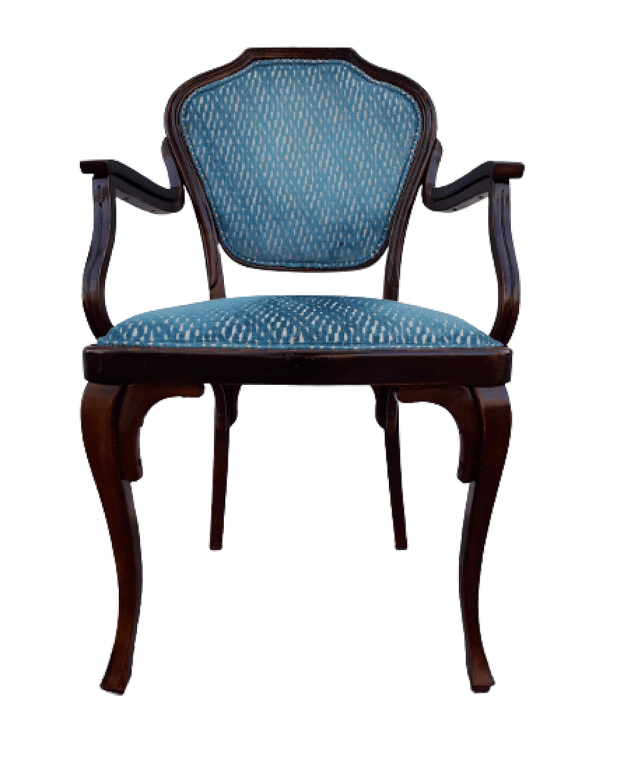 Poltrona 303 in velluto di Jacop and Josef Kohn, inizio '900 1