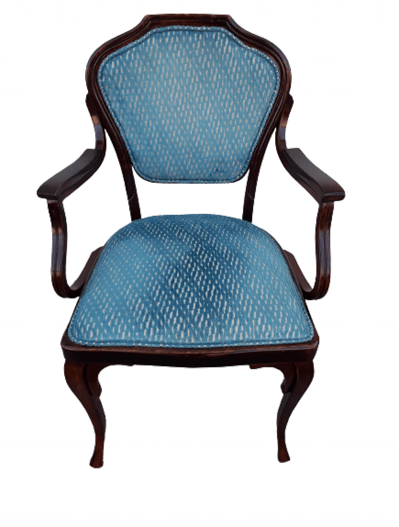 Velvet armchair 303 by Jacop and Josef Kohn, early 20th century 5