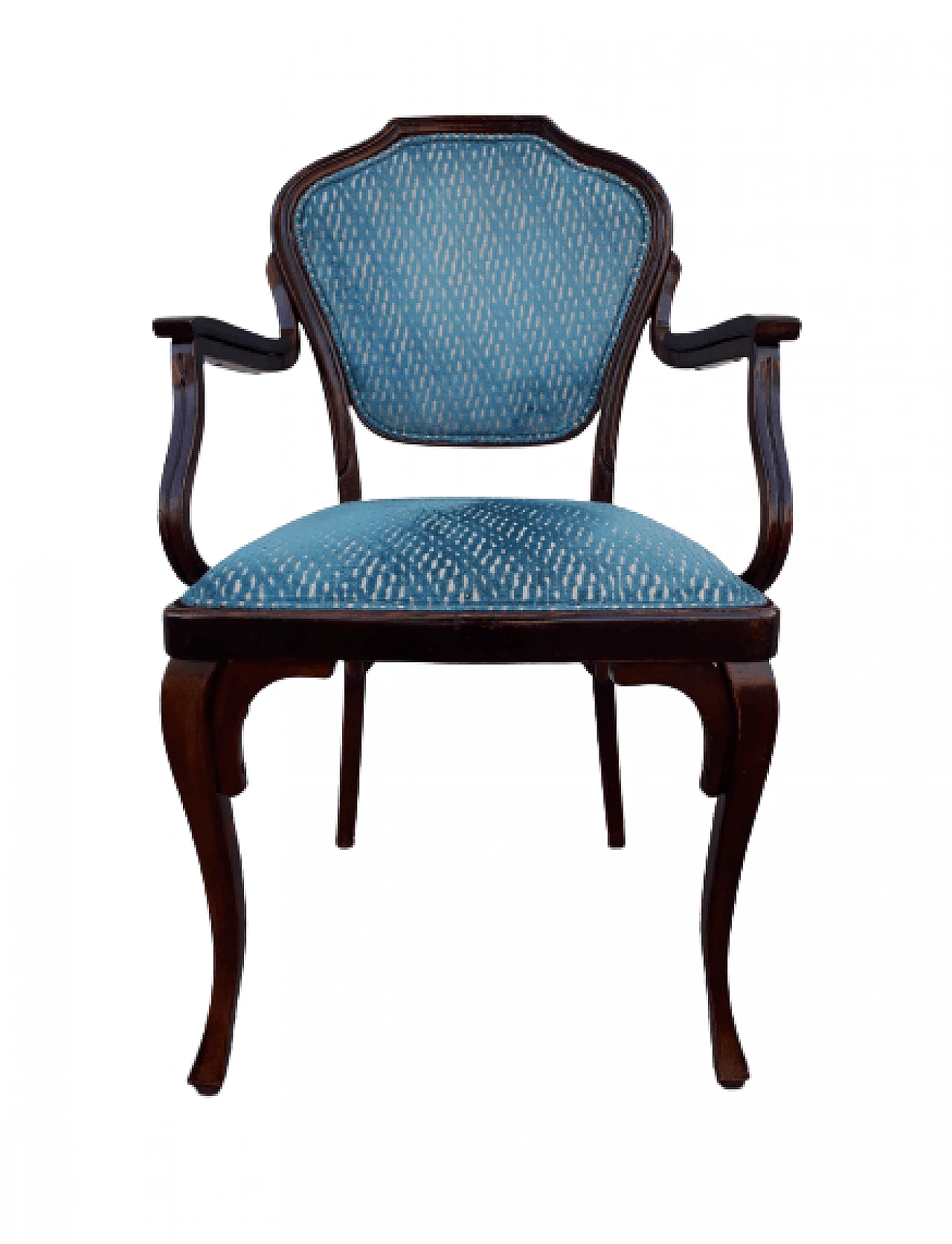 Poltrona 303 in velluto di Jacop and Josef Kohn, inizio '900 6