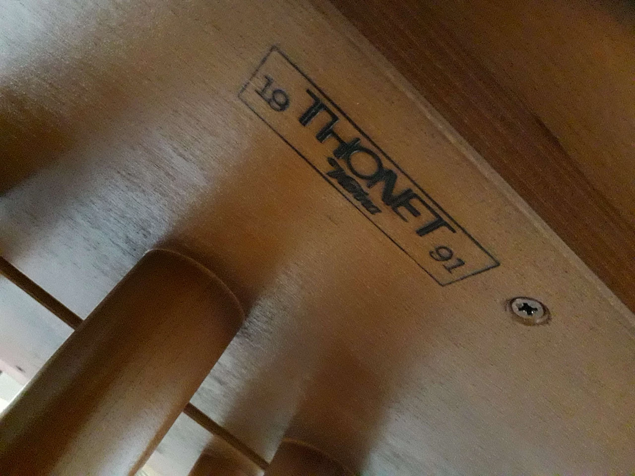 Curved beech round table by Marcel Kammerer for Thonet, 1980s 10