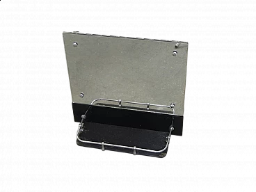 Mirror with glass shelf with chrome-plated metal profiles, 1970s