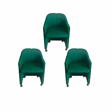 3 PS 142 armchairs by Eugenio Gerli for Tecno