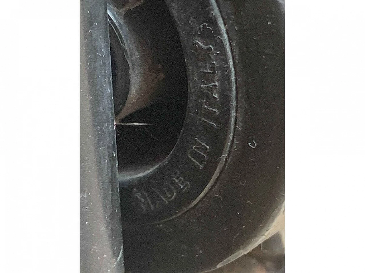 3 Black fabric armchairs with casters by Tecno, 1980s 7