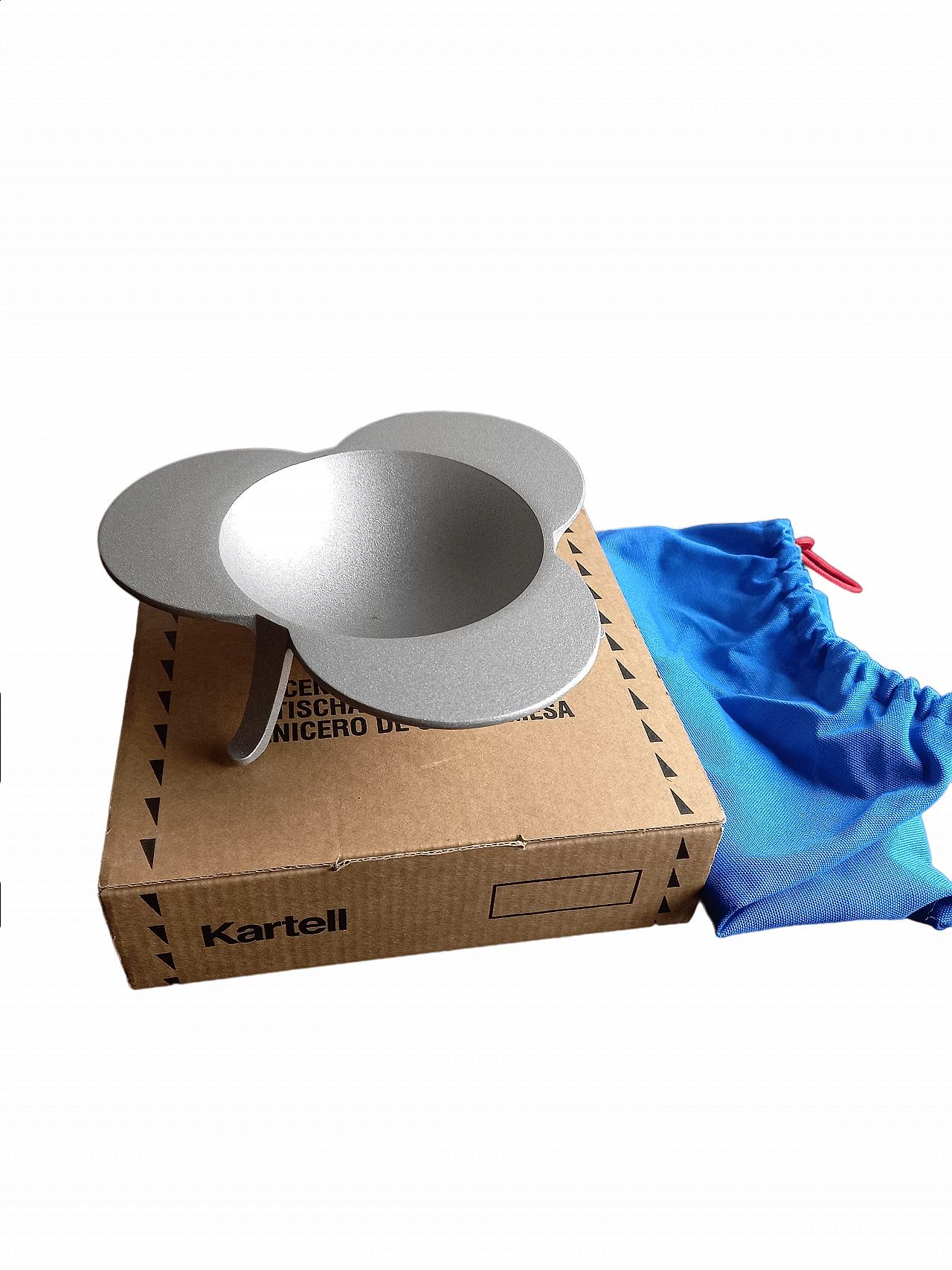 Posacenere Clino in metallo di Enzo Mari per Kartell, anni '60 5