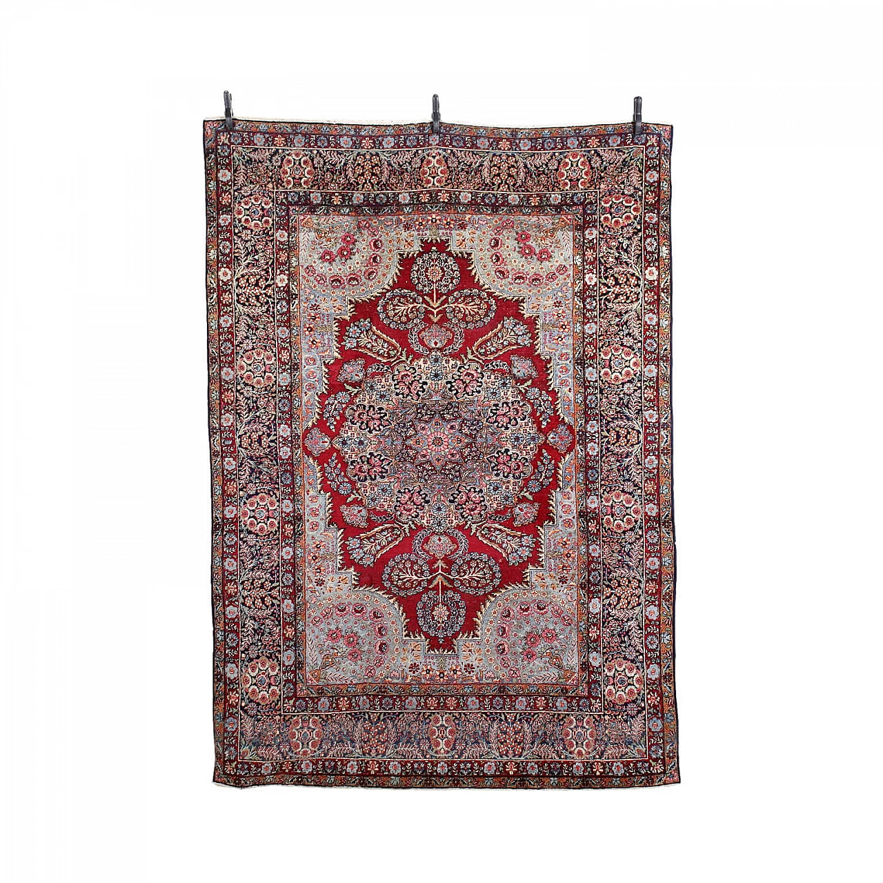 Tappeto iraniano Yazd in cotone e lana 1