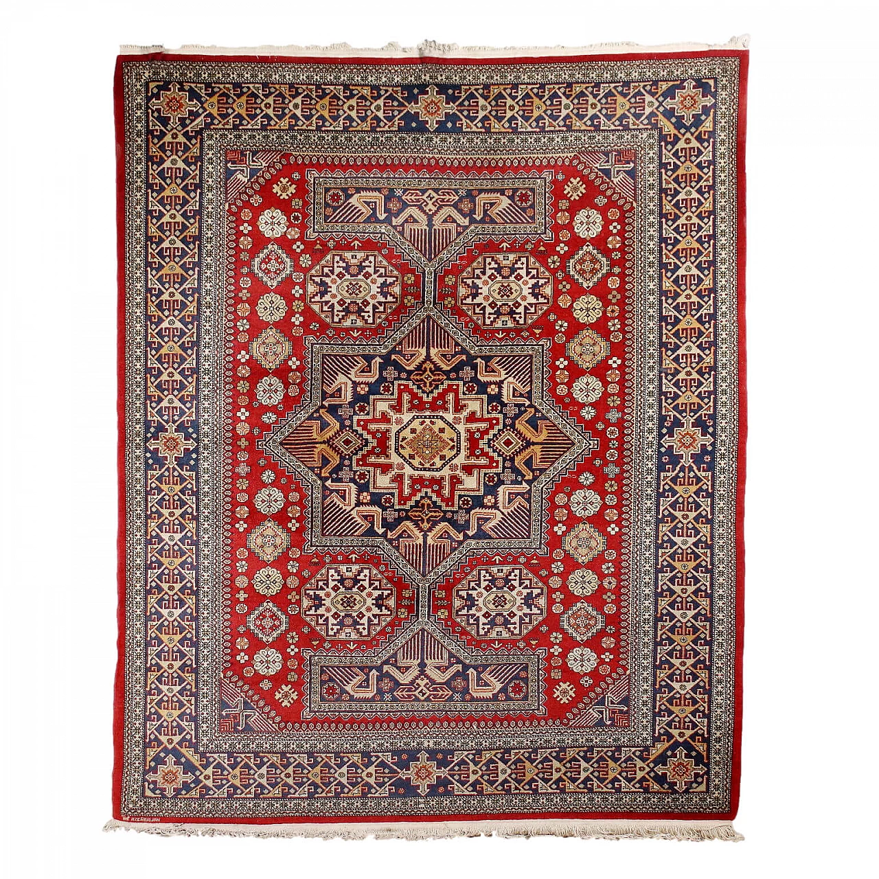 Tappeto caucasico Schirwan Micra in cotone e lana 1