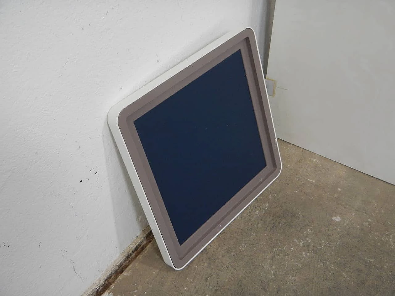 Square mirror with plastic frame, 1970s 4