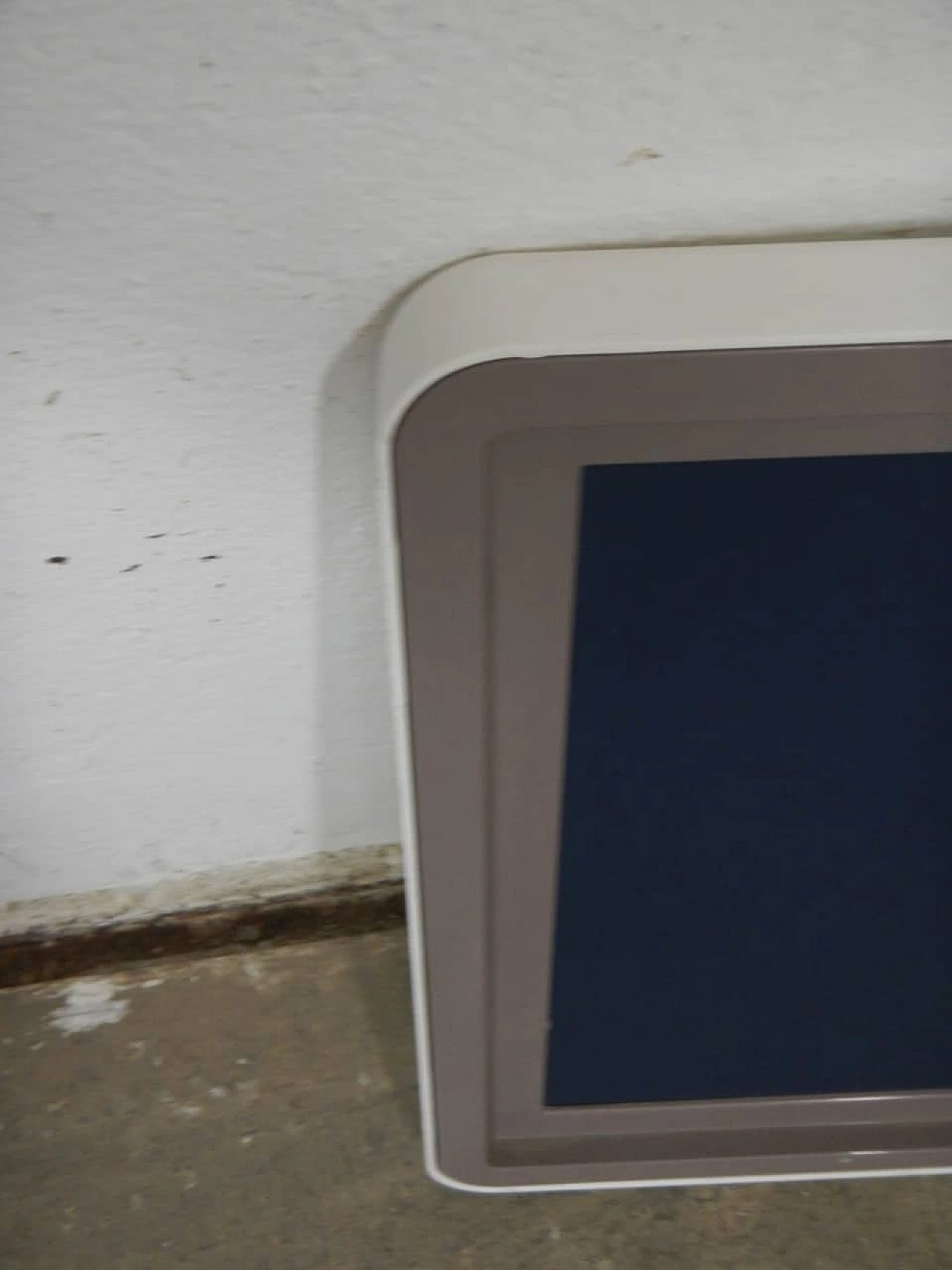 Square mirror with plastic frame, 1970s 5