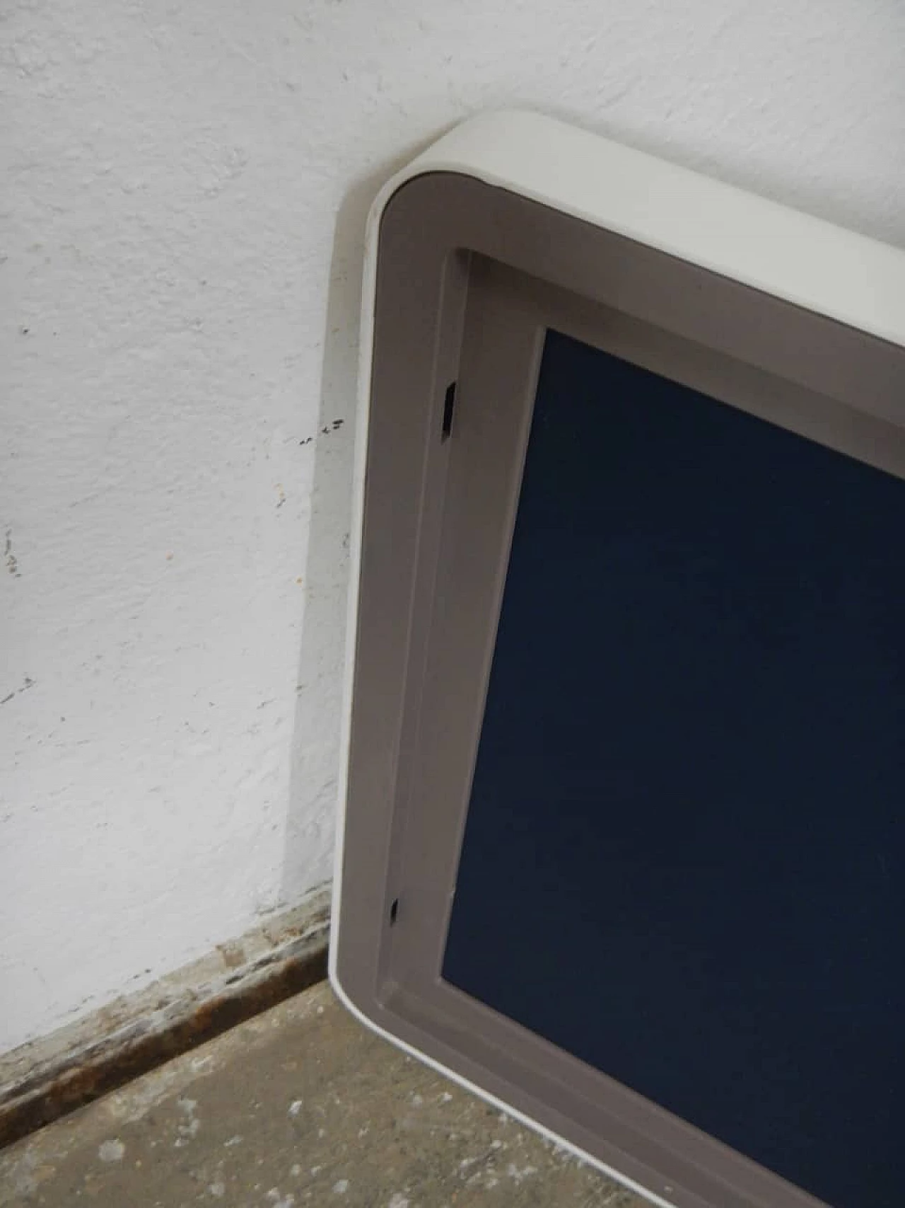 Square mirror with plastic frame, 1970s 6